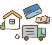 家や転移のためのトラックのイラスト