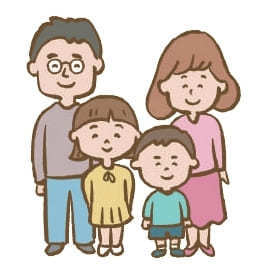 家族のイラスト